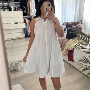 White shirt dress